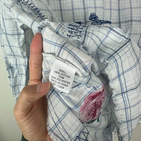 3J Workshop Johnny Was Embroidered Western Long Sleeve Button Up Shirt XS - Picture 13 of 13